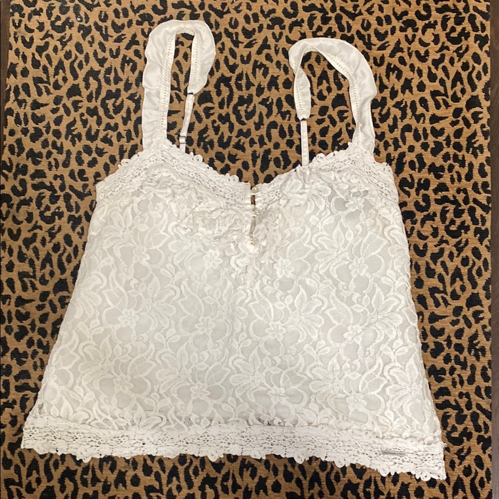 White Lace Camisole Top